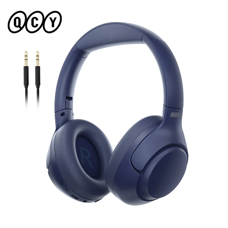 QCY H3 ANC Wireless Headphones – 43dB Noise Cancelling, Hi-Res Audio, 60H Battery