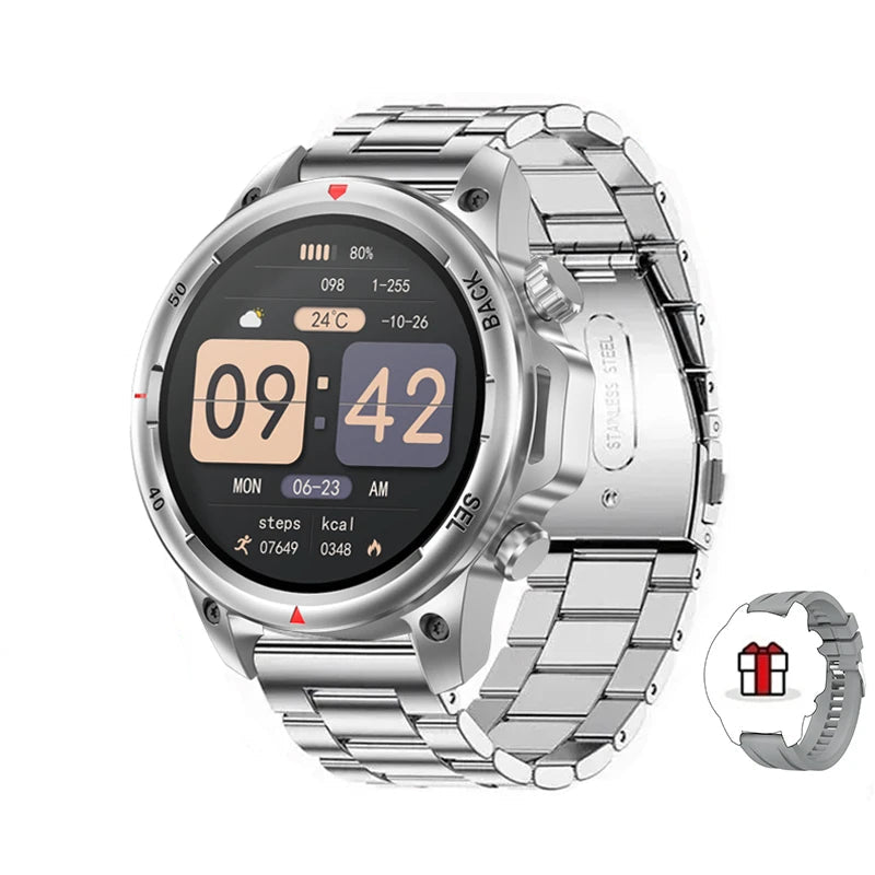 Military-Grade Smartwatch – 1.53" HD Screen, NFC, Bluetooth Call, 7-Day Battery