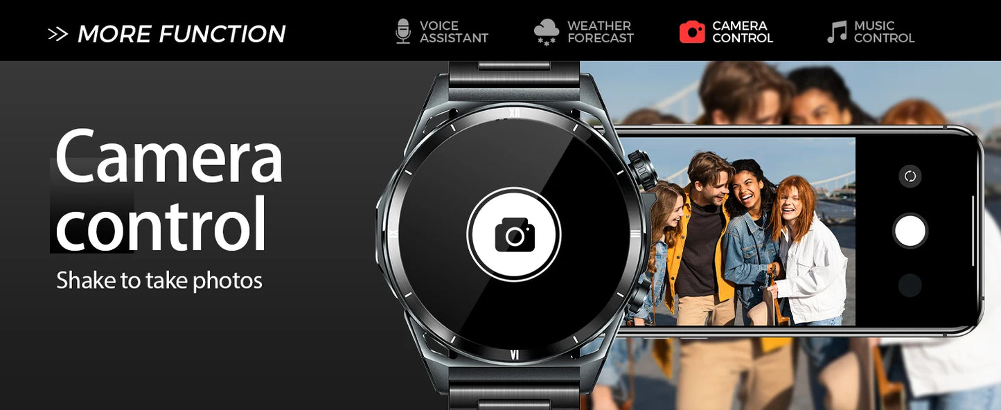 EIGIIS KE6 Smart Watch – 1.43" AMOLED, Bluetooth Calls, 24/7 Health Tracking, IP68 Waterproof