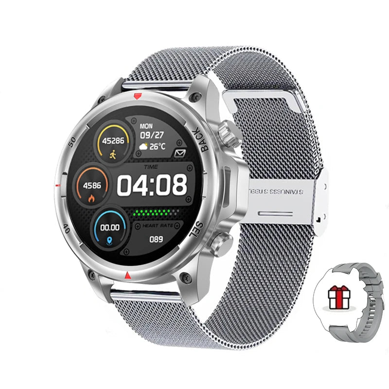 Military-Grade Smartwatch – 1.53" HD Screen, NFC, Bluetooth Call, 7-Day Battery