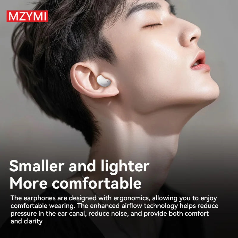 MZYMI S07 ANC Wireless Earbuds – Bluetooth 5.3, ENC, 60H Playtime, IPX5
