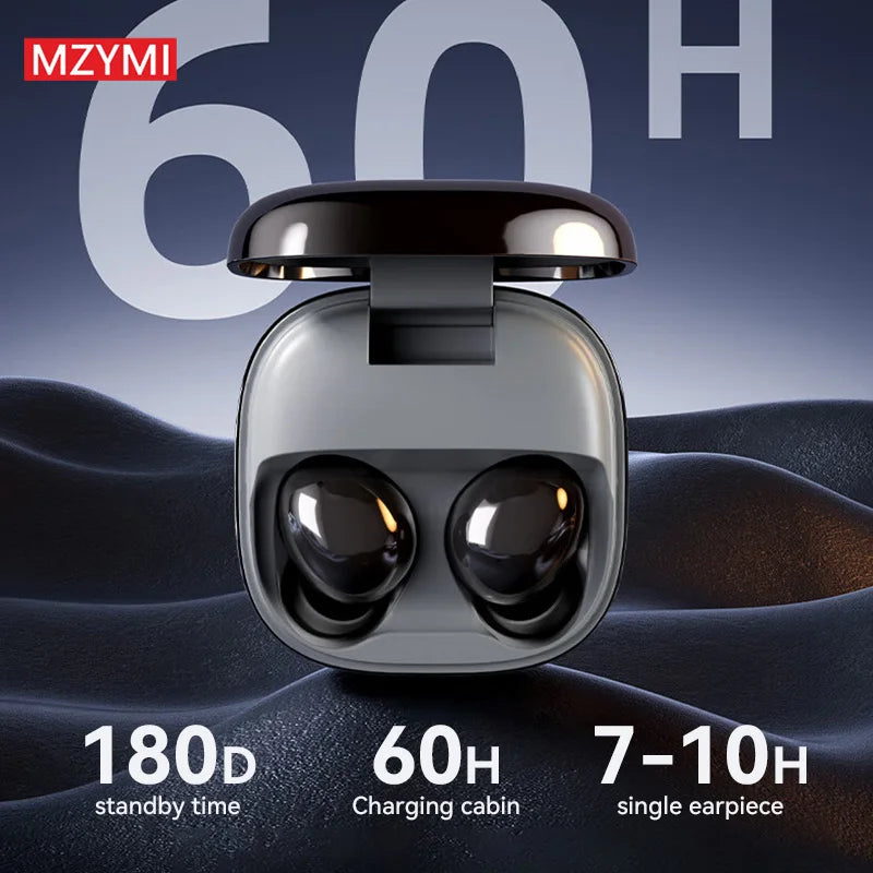 MZYMI S07 ANC Wireless Earbuds – Bluetooth 5.3, ENC, 60H Playtime, IPX5