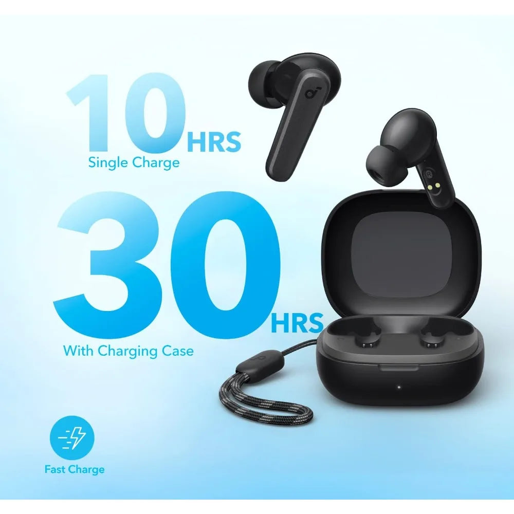 Anker P20i Wireless Earbuds – 10mm Bass, 30H Playtime, IPX5, App Customization