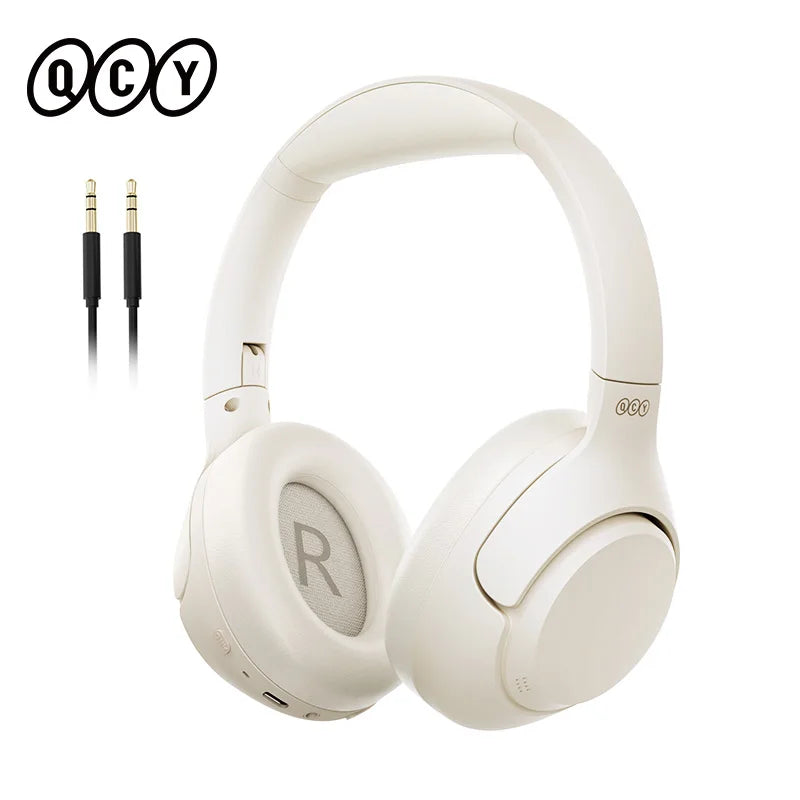 QCY H3 ANC Wireless Headphones – 43dB Noise Cancelling, Hi-Res Audio, 60H Battery