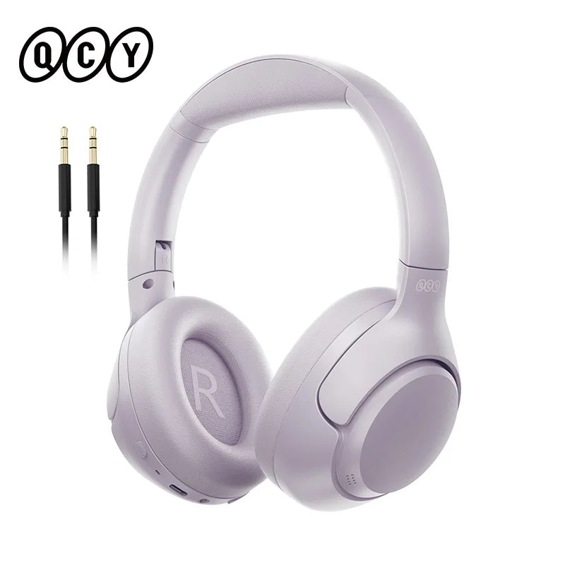 QCY H3 ANC Wireless Headphones – 43dB Noise Cancelling, Hi-Res Audio, 60H Battery