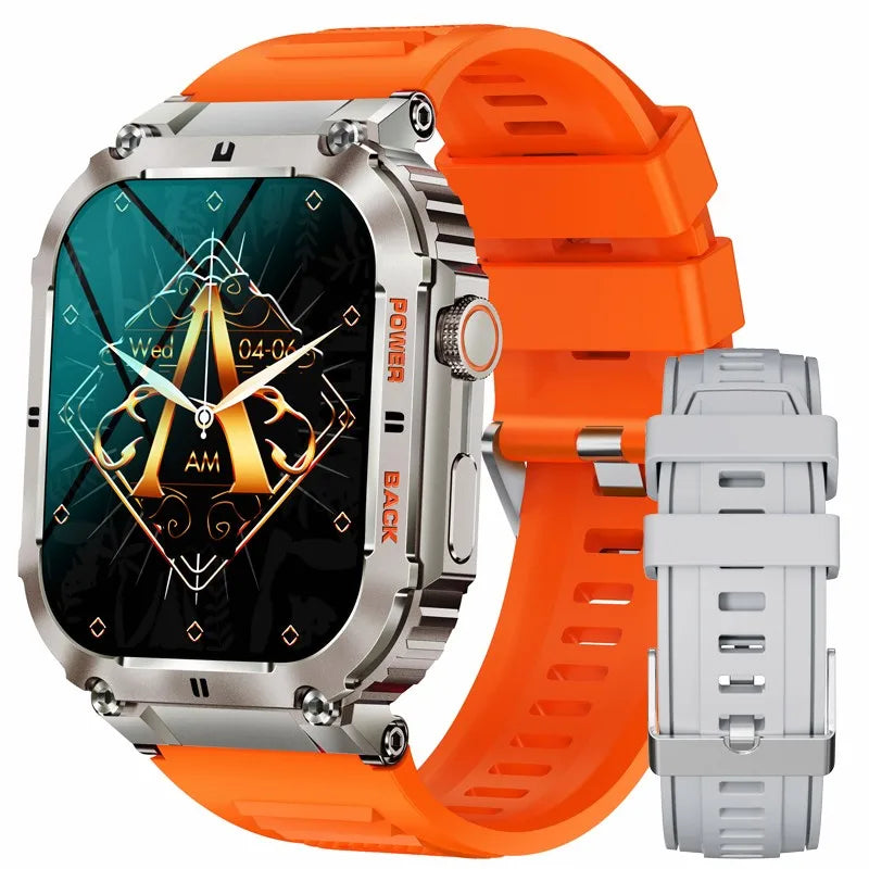 LIGE 1.96” Smart Watch – Bluetooth Call, 400mAh Battery, Waterproof