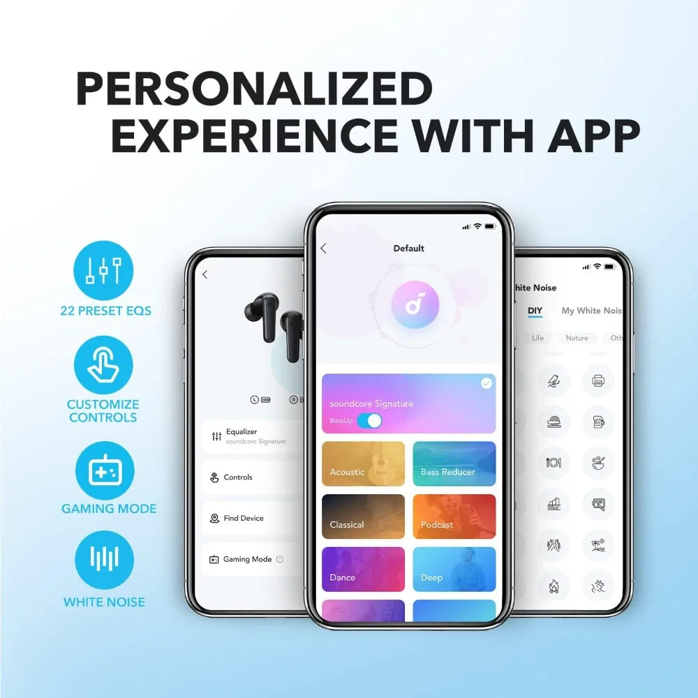 Anker P20i Wireless Earbuds – 10mm Bass, 30H Playtime, IPX5, App Customization