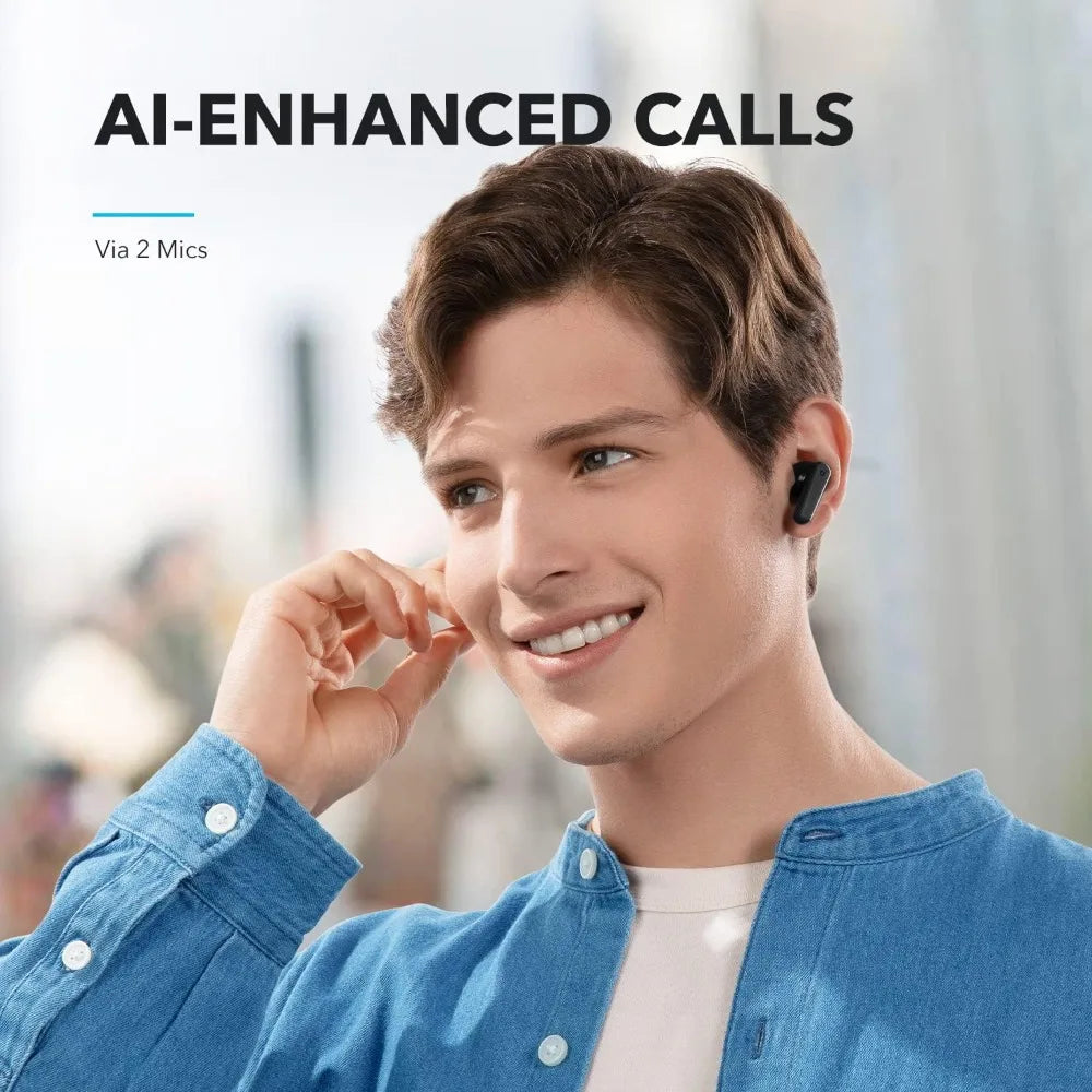 Anker P20i Wireless Earbuds – 10mm Bass, 30H Playtime, IPX5, App Customization