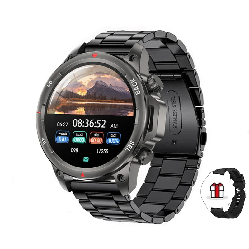 Military-Grade Smartwatch – 1.53" HD Screen, NFC, Bluetooth Call, 7-Day Battery
