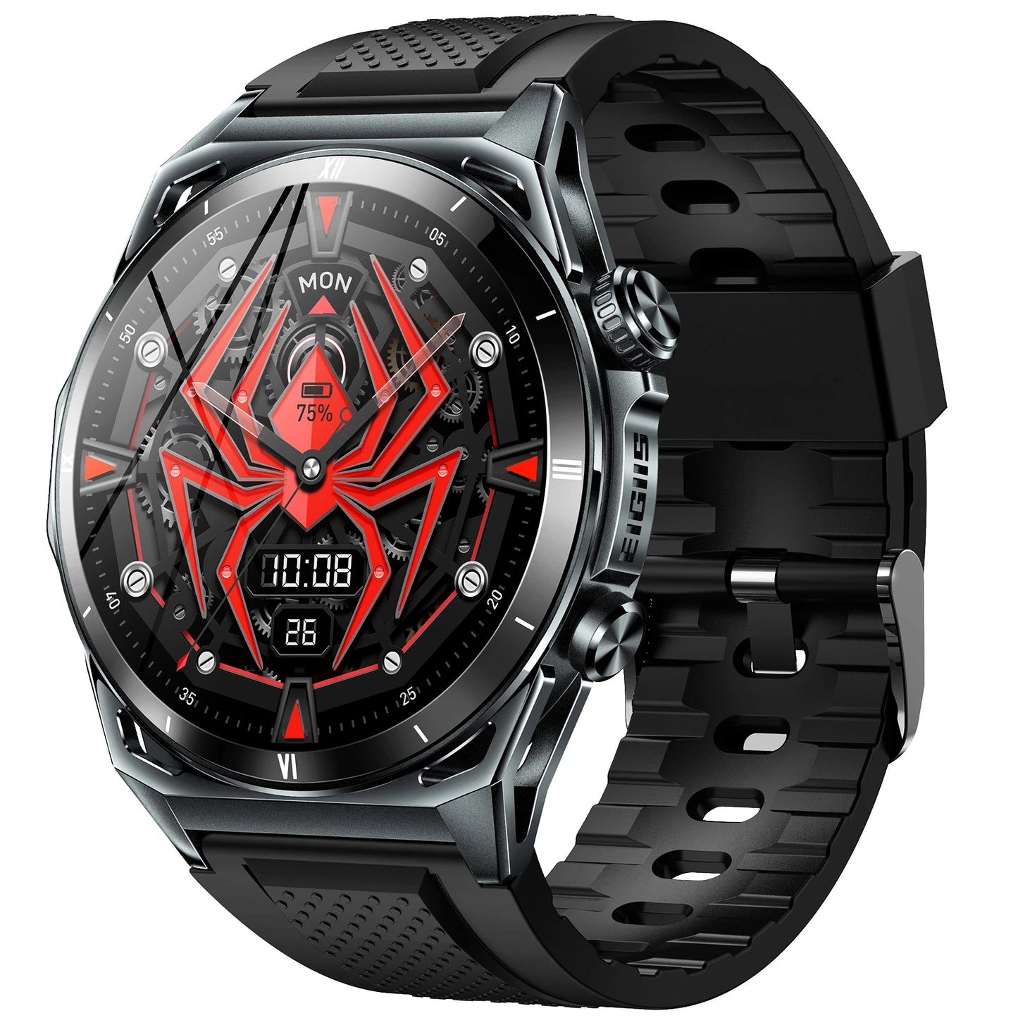 EIGIIS KE6 Smart Watch – 1.43" AMOLED, Bluetooth Calls, 24/7 Health Tracking, IP68 Waterproof