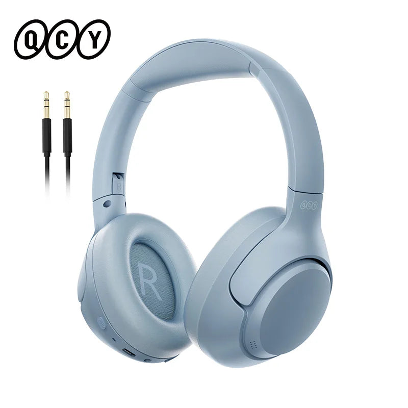 QCY H3 ANC Wireless Headphones – 43dB Noise Cancelling, Hi-Res Audio, 60H Battery