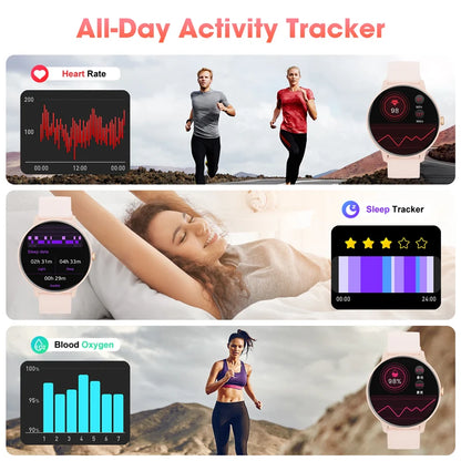 Hwagol GlamFit Pro – Stylish Women's Smartwatch with 7-Day Battery & Health Trackingsma