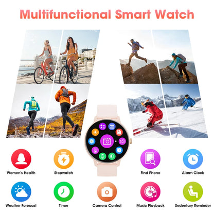 Hwagol GlamFit Pro – Stylish Women's Smartwatch with 7-Day Battery & Health Trackingsma
