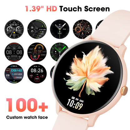 Hwagol GlamFit Pro – Stylish Women's Smartwatch with 7-Day Battery & Health Trackingsma