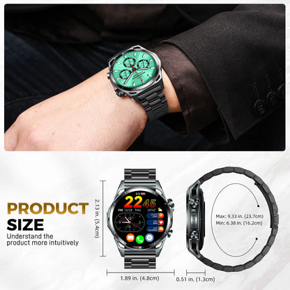 EIGIIS KE6 Smart Watch – 1.43" AMOLED, Bluetooth Calls, 24/7 Health Tracking, IP68 Waterproof