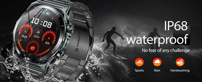 EIGIIS KE6 Smart Watch – 1.43" AMOLED, Bluetooth Calls, 24/7 Health Tracking, IP68 Waterproof