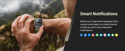 Blackview W60 Outdoor Smartwatch – 2.01" HD, Bluetooth Call, IP68, LED Flashlight